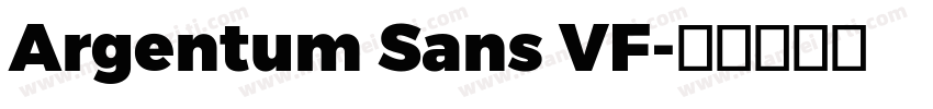 Argentum Sans VF字体转换